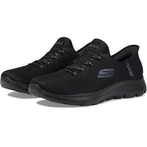 Skechers Women's Hands Free Slip-ins Summits Girls Night Sneaker Black 8.5